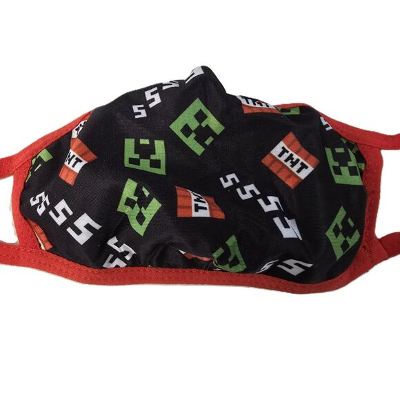 Minecraft Kids Face Masks 3 Pack Reusable Washable Polyester Cotton Children NEW - Picture 7 of 11